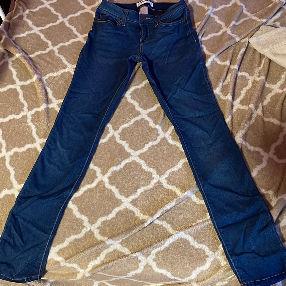 High waisted skinny jeans
